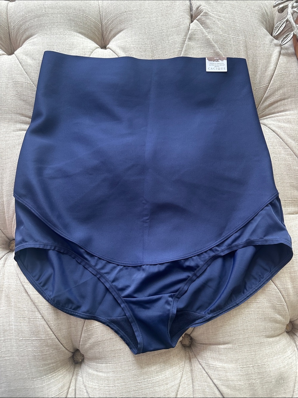 Cacique Navy High-Waist Shaping Brief